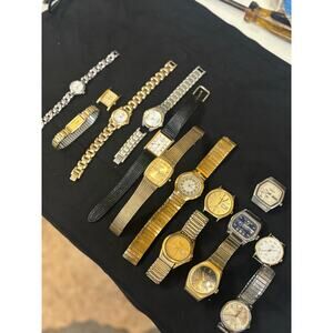 Watch Lot! 15 Men’s and Women’s Watches! Parts/Repair.
